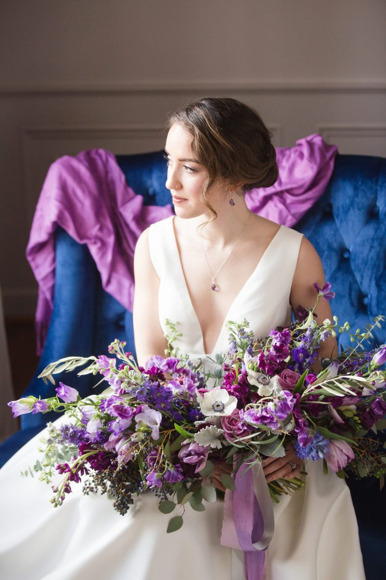 ideas to choose the beauty and elegance of white and purple wedding flowers 5 788x1182 - Ideas to Choose the Beauty and Elegance of White and Purple Wedding Flowers
