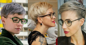 The modern 10 hairstyles for beautiful women wearing glasses