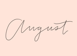 August Seasonal Calendar - 