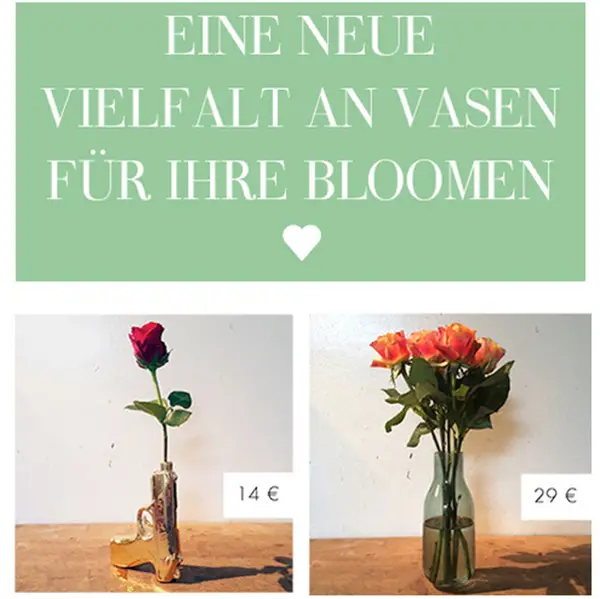 New vases for your BLOOMEN - 