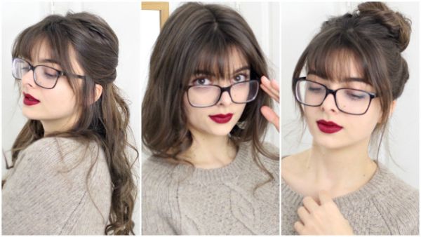 1650017449 569 How to style the half moon bangs as a trend - How to style the half moon bangs as a trend hairstyle for spring 2022