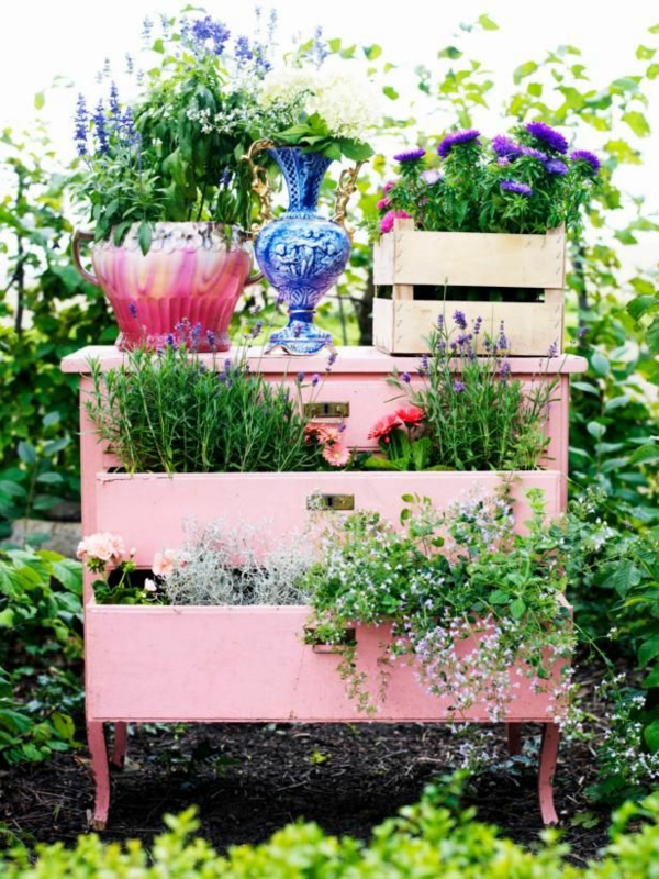 1652462441 96 Garden decoration with old drawers for an attractive place to - Garden decoration with old drawers for an attractive place to relax