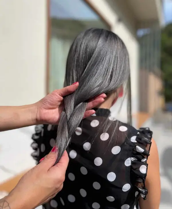 1652628318 435 Hairstyles for gray hair over 60 dare to wear your - Care for gray hair properly in summer: hair care for the coming summer time
