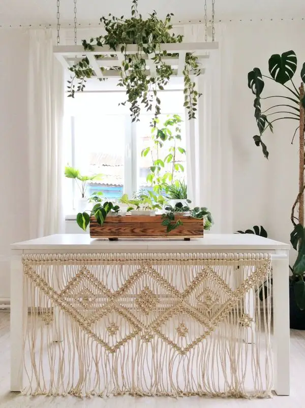 1655822453 36 Decorate in a modern way with macrame table runners - Decorate in a modern way with macramé table runners