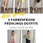 I show you 5 spring outfits with color and styling tips with current fashion trends on the fashion blog from Austria.
