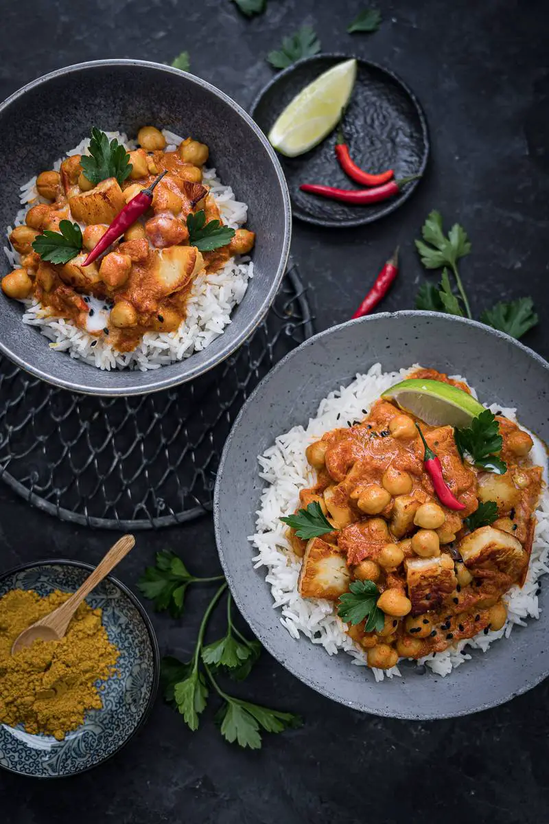 10 Schnelle Rezepte für Viele Gäste Indiés Kichererbsen-Curry Trickytine