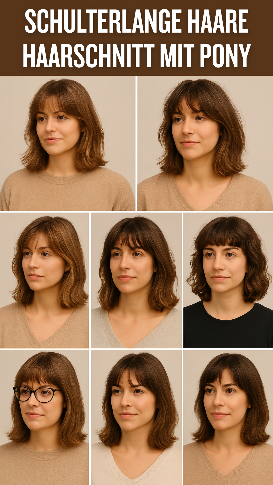 Shoulder -length hair haircut with pony best ideas