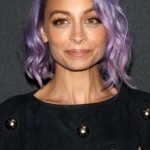 Bob hairstyles purple colors