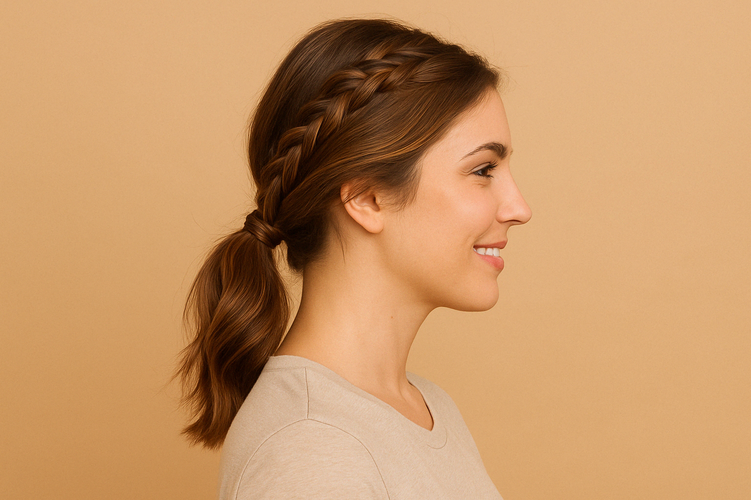 🐚 braided ponytail - chic with little effort