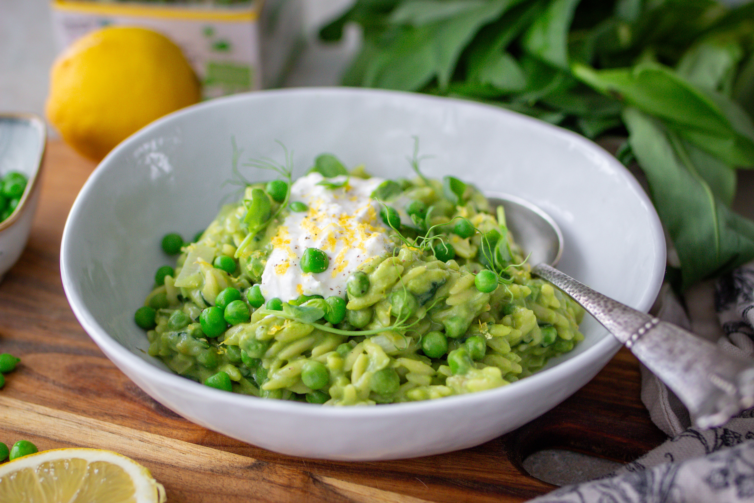Creamy wild garlic orzo-delicious one-pan spring dish