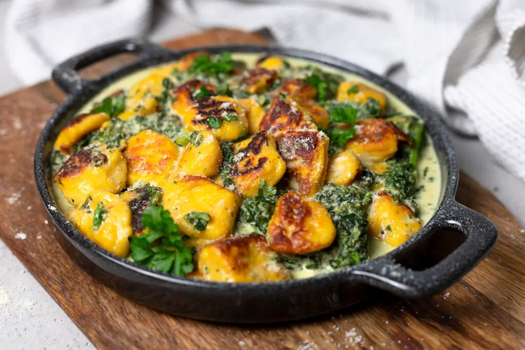 Low carb gnocchis from pumpkin