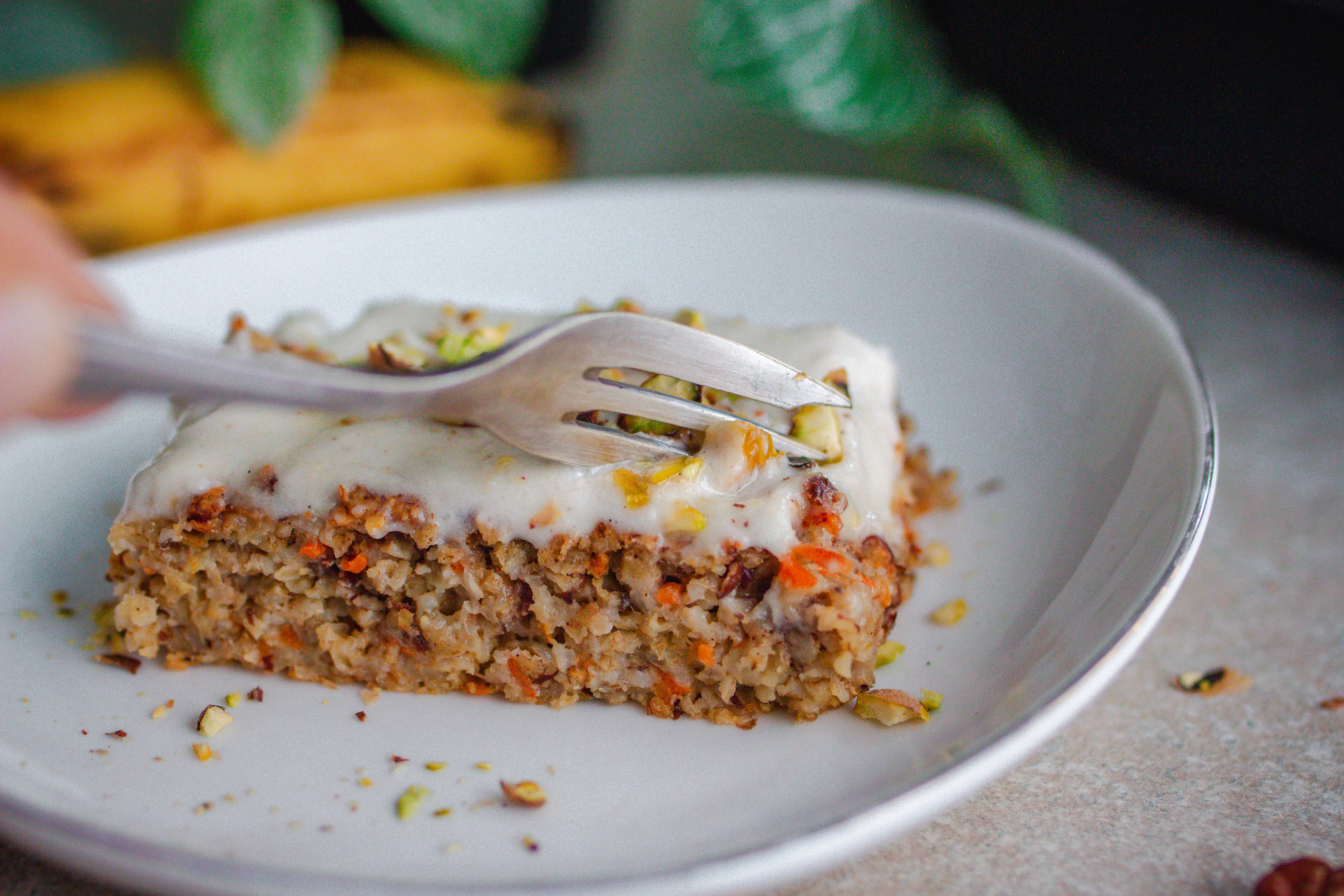 Carrots -oven -porridge - Rükruchen as Baked Oats