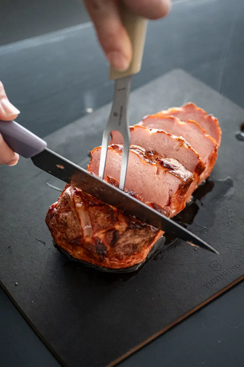 Meat caese in the hot air fryer baking trickytine recipe