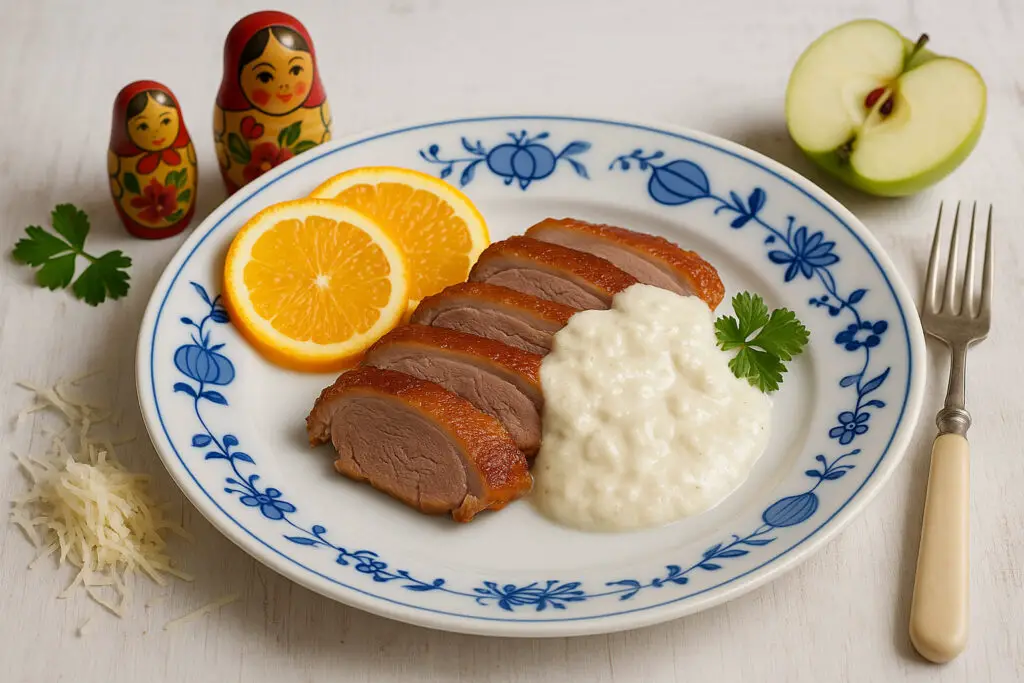 Cold roast with a fine horseradish tunke