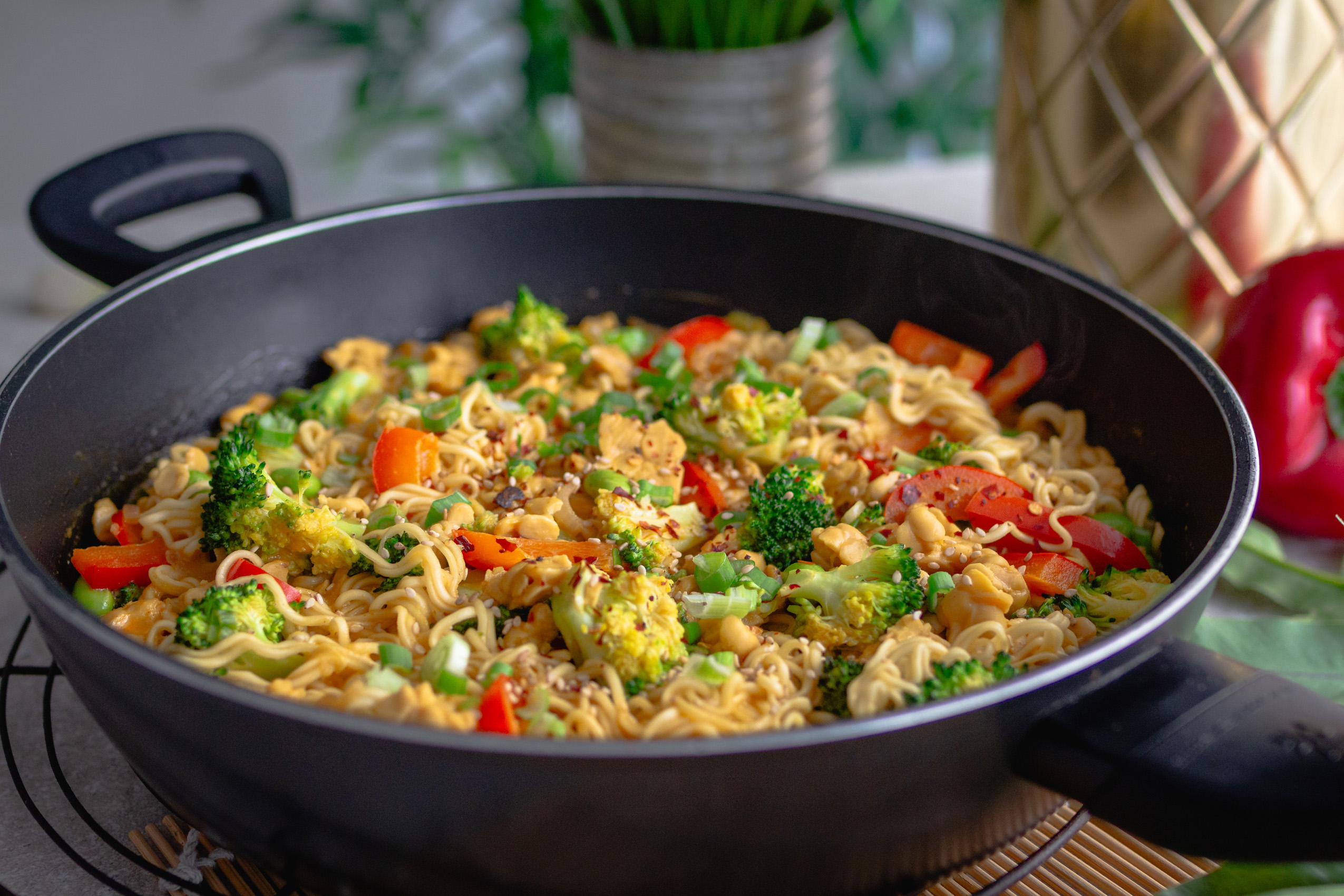 Temeh-Mienudel-Curry-simple recipe, perfect for mealprep