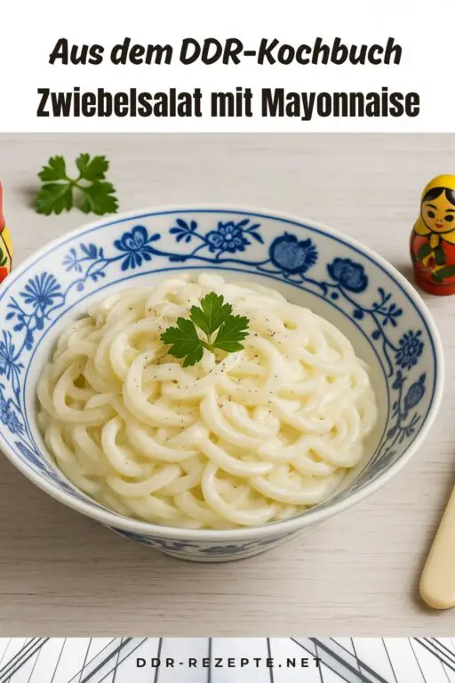 Onion salad with mayonnaise