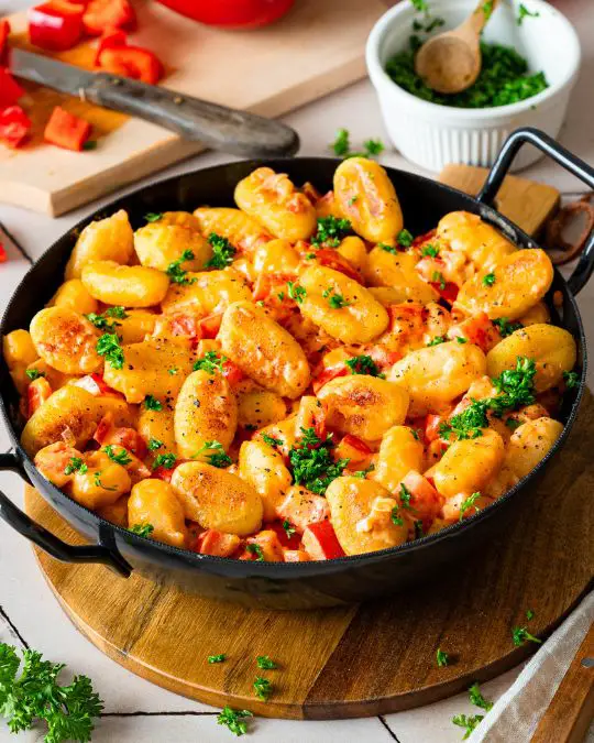 Gnocchi-Paprika pan.