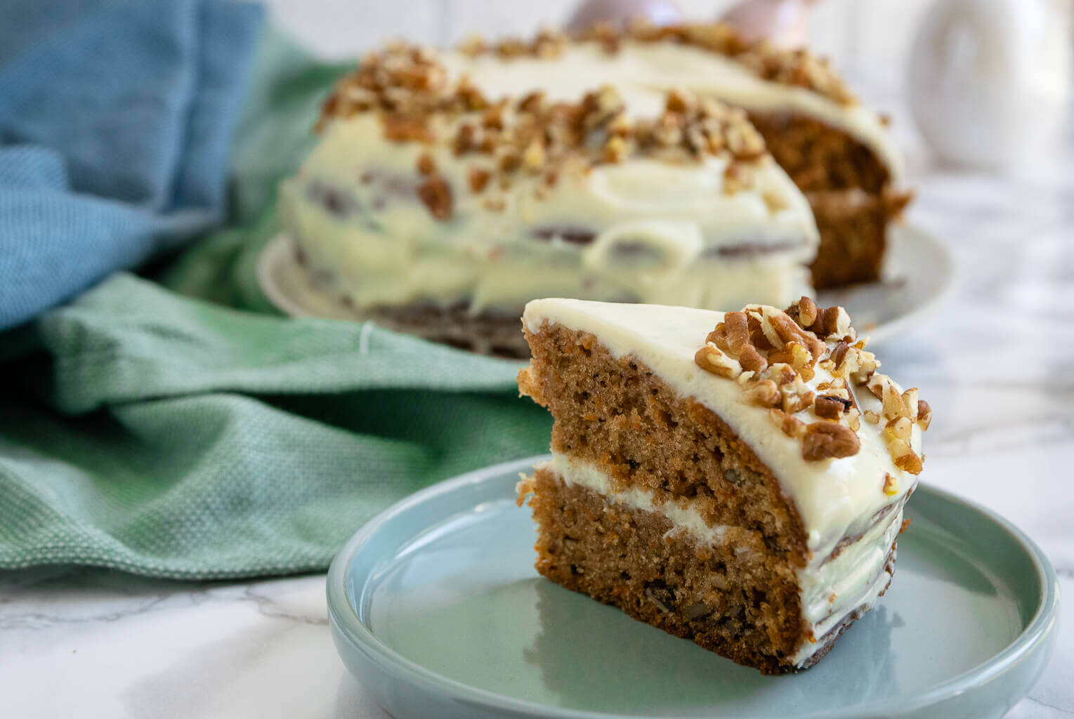 So you bake the perfect carrot cake with cream cheese like from Starbucks