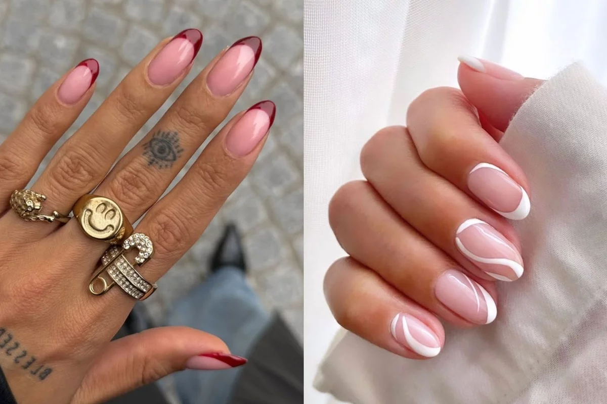 Rosa nail polish can be easily combined with white or dark red