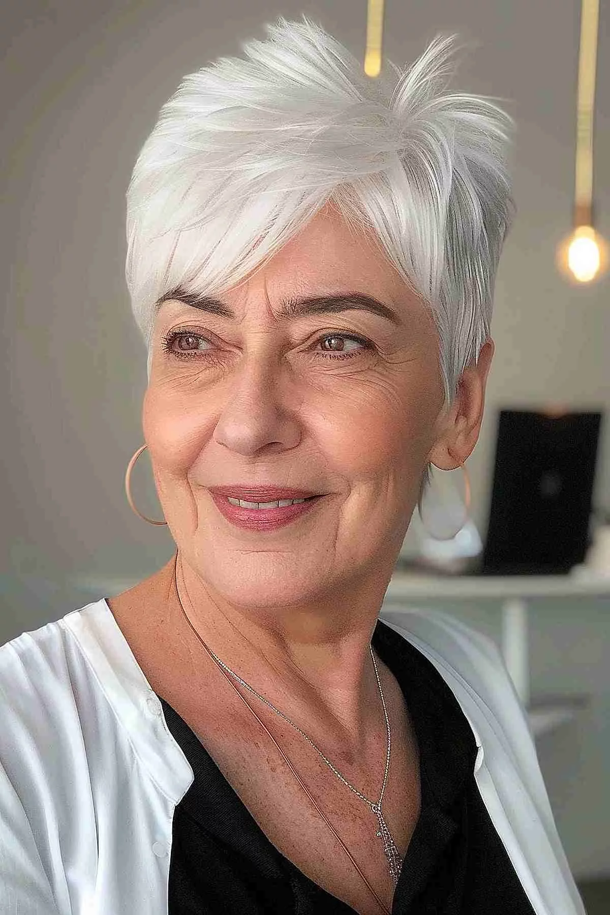 gray short hair
