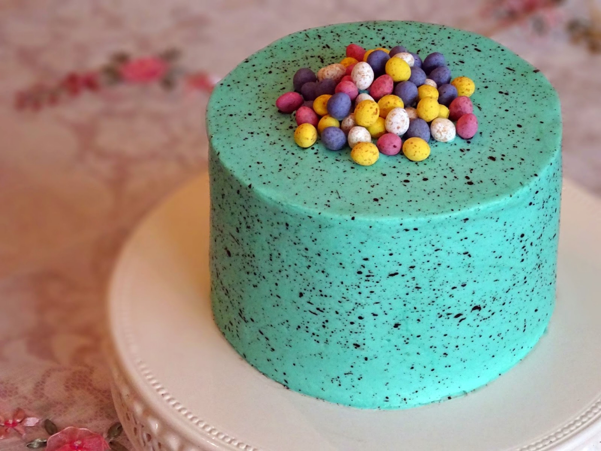 Grünblauer cake for Easter