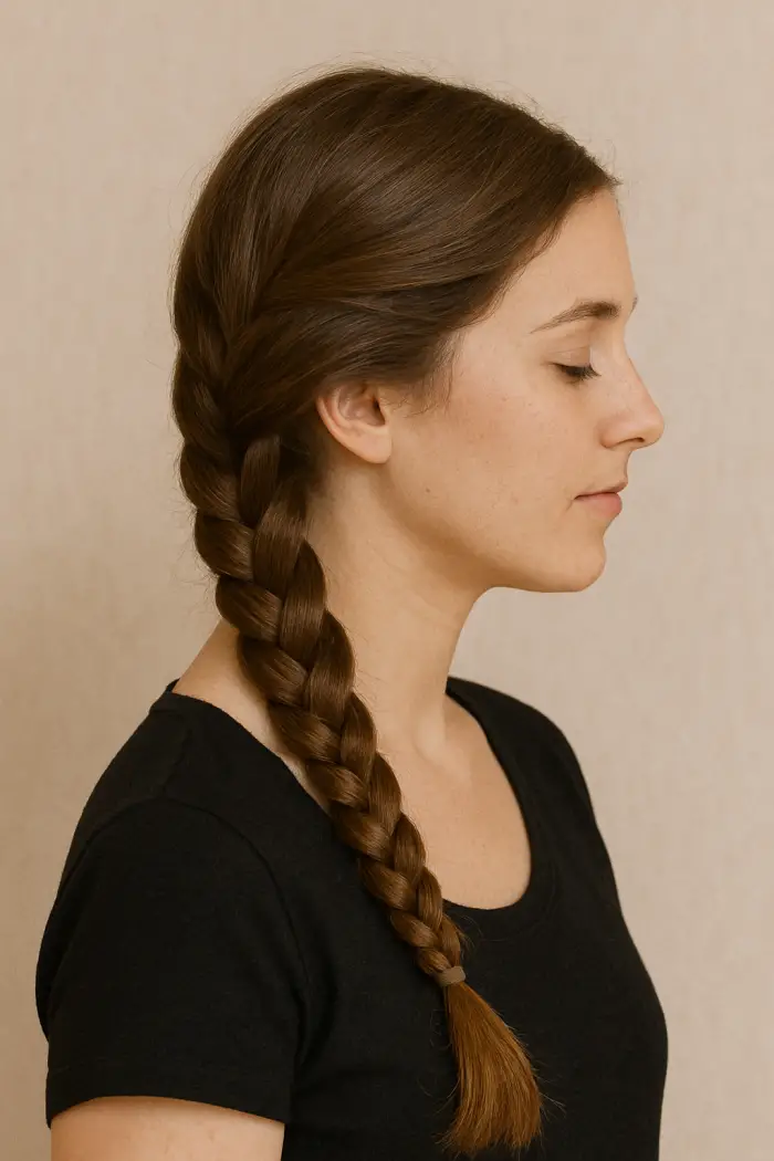 Peasant braid on the side 🌾 braided