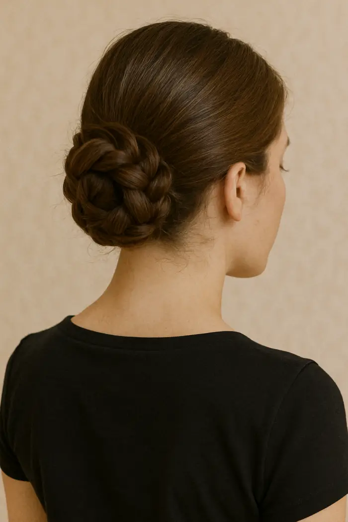 Braided bun 🧶
