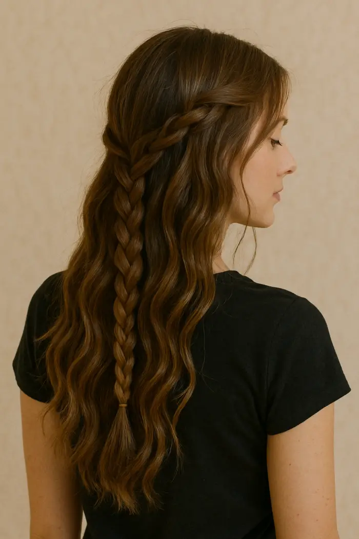 Boho braid with hair band 🎡