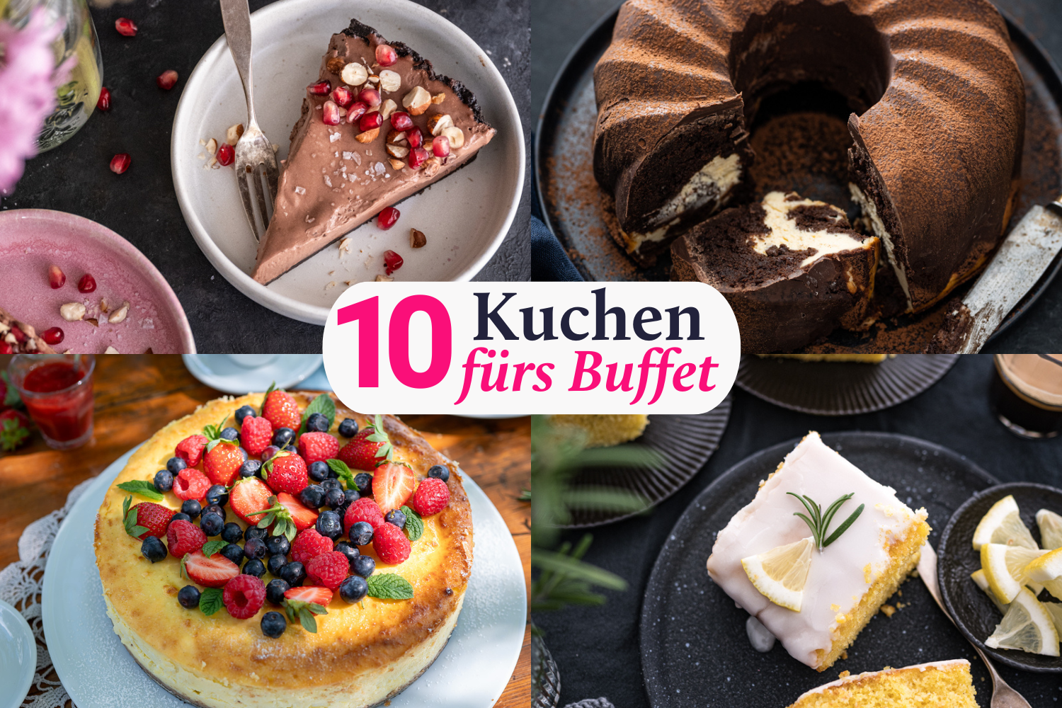 Cake buffet for many Gaeste trickytine
