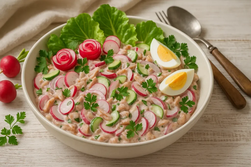   Small fishing salad 