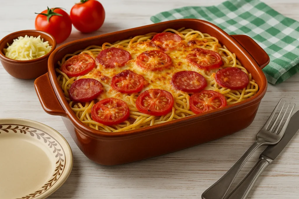 Spaghetti casserole-hearty classics from the GDR kitchen